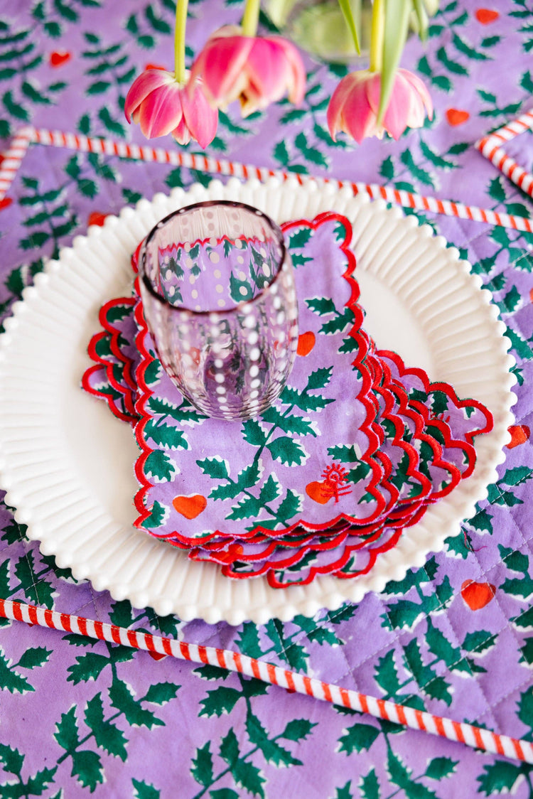 Festive Cocktail Napkins S/6